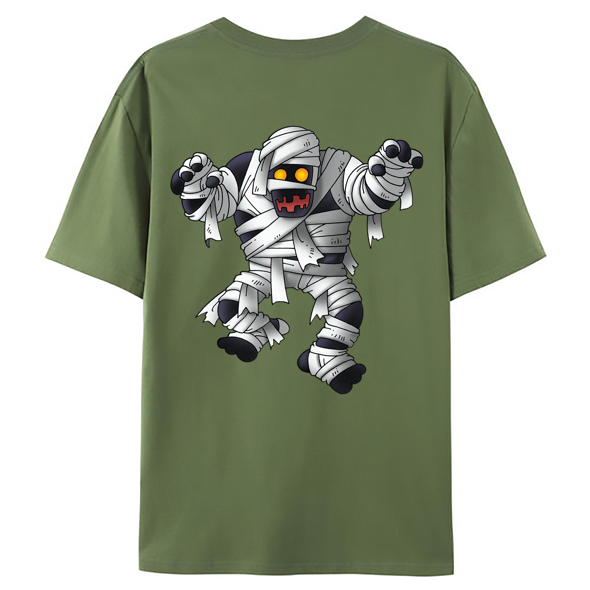 （画像用） ドラゴンクエスト Doragon Kuesuto Dragon Quest 綿100％ メンズ半袖Tシャツ（バックプリント） 通気性